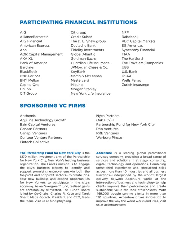 FinTech Innovation Lab New York - Brochure - Page 8